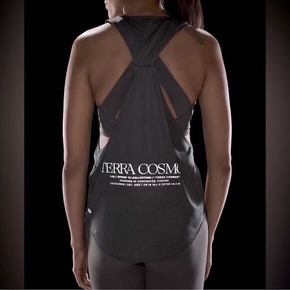 NWT LULULEMON Limited Edition Lab Grid Mesh Singlet Graphic Terra Cosmo Size 10 - Picture 1 of 13